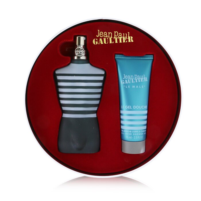 Jean Paul Gaultier Le Male Coffret: Eau De Toilette Spray 125ml/4.2oz + All-Over Shower Gel 75ml/2.5oz (Round Tin Box) 2pcsProduct Thumbnail