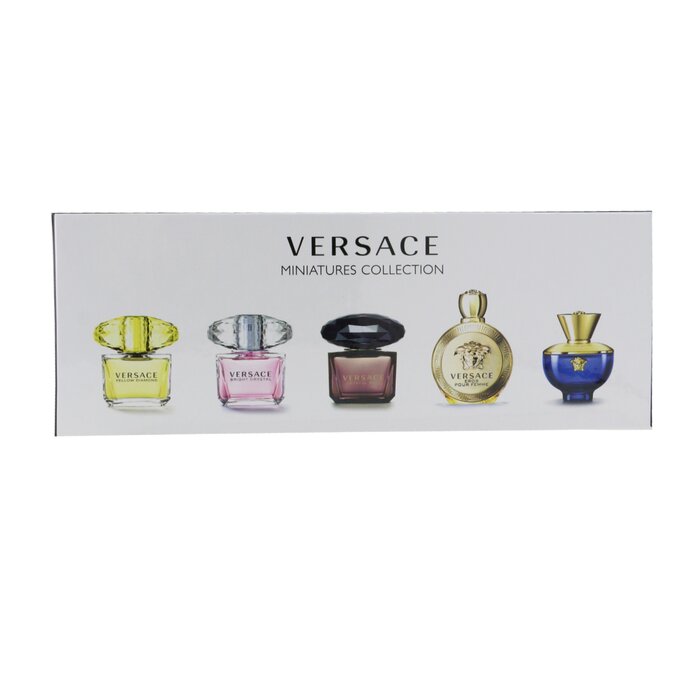 Versace مجموعة مصغرة: Dylan Blue أو دو برفوم، Eros Pour Femme أو دو برفوم، Yellow Diamond ماء تواليت، Bright Crystal ماء تواليت، Crystal Noir ماء تواليت 5x5ml/0.17ozProduct Thumbnail