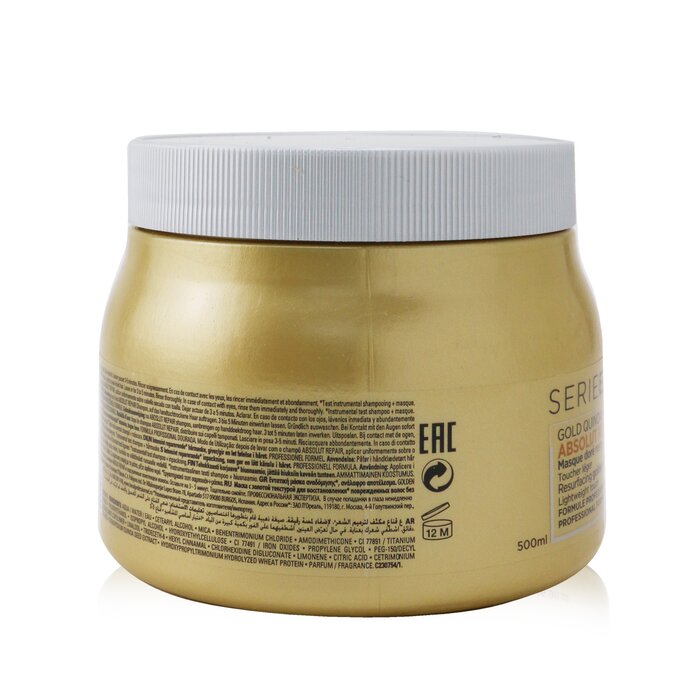 L'Oreal Professionnel Serie Expert - Absolut Repair Gold Quinoa + Protein Resurfacing Golden Masque (Lightweight Touch) מסכה לשיער 500ml/16.9ozProduct Thumbnail