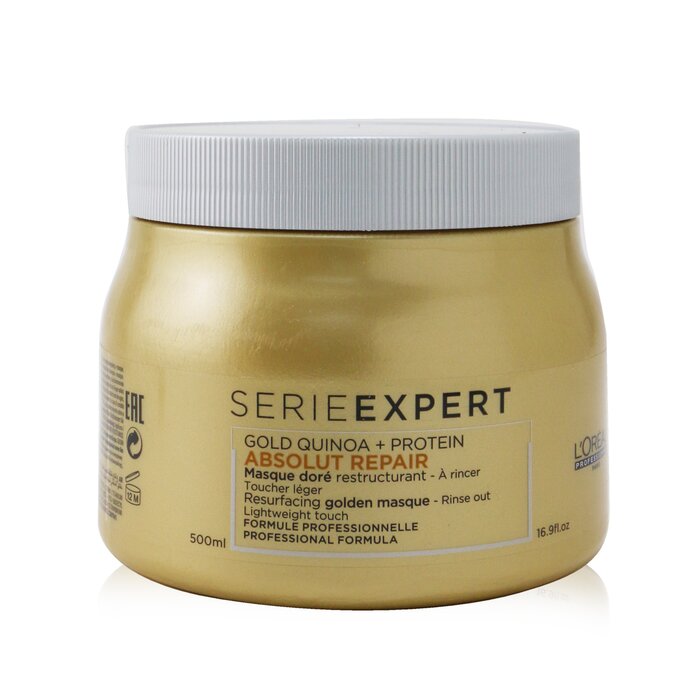 L'Oreal Professionnel Serie Expert - Absolut Repair Gold Quinoa + Protein Resurfacing Golden Masque (Lightweight Touch) 500ml/16.9ozProduct Thumbnail