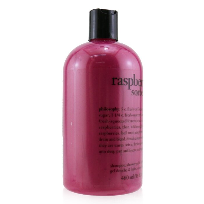 Philosophy Šampon, koupelový a sprchový gel s vůní malin Raspberry Sorbet Shampoo, Bath & Shower Gel 473.1ml/16ozProduct Thumbnail