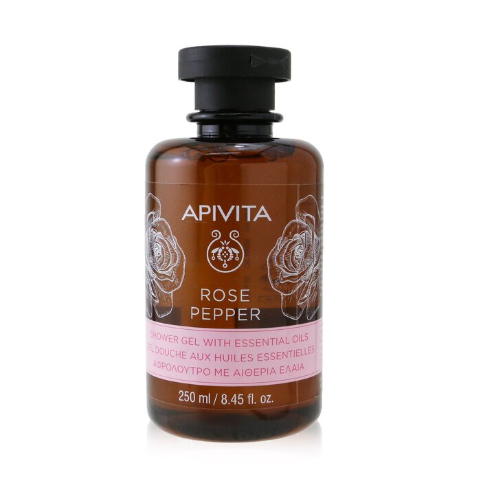 Apivita Rose Pepper Shower Gel with Essential Oils 250ml/8.45ozProduct Thumbnail
