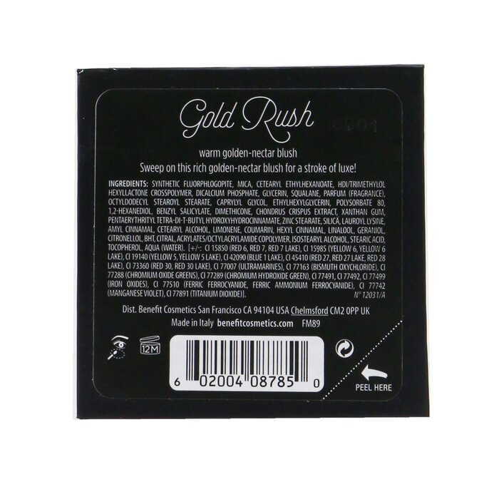 ベネフィット Benefit Gold Rush Blush (Warm Golden Nectar Blush) 5g/0.17ozProduct Thumbnail