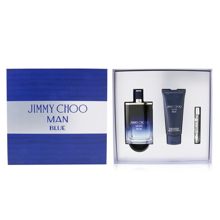 Jimmy Choo Man Blue Coffret: Eau De Toilette Spray 100ml/3.3oz + After Shave Balm 100ml/3.3oz + Eau De Toilette Spray 7.5ml/0.25oz 3pcsProduct Thumbnail