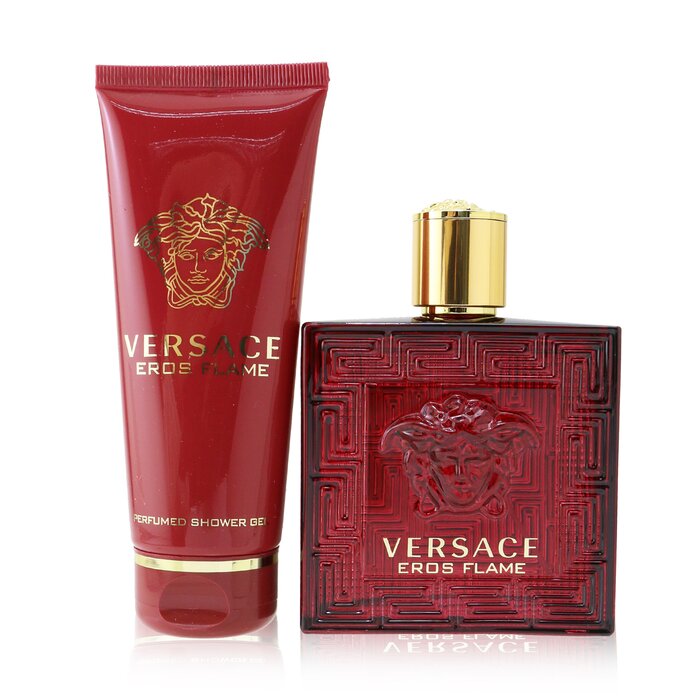 Versace Eros Flame Coffret מארז : או דה פרפיום ספריי 100 מ&quot;ל + ג'ל רחצה 100 מ&quot;ל 2pcsProduct Thumbnail