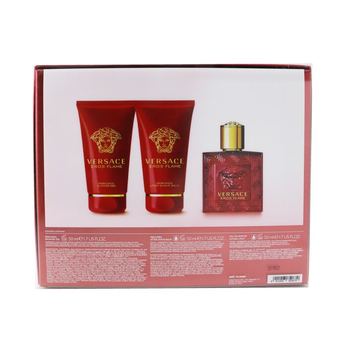 Versace Eros Flame Coffret: Eau De Parfum Spray 50ml/1.7oz +Perfumed Shower Gel 50ml/1.7oz + After Shave Balm 50ml/1.7oz 3pcsProduct Thumbnail