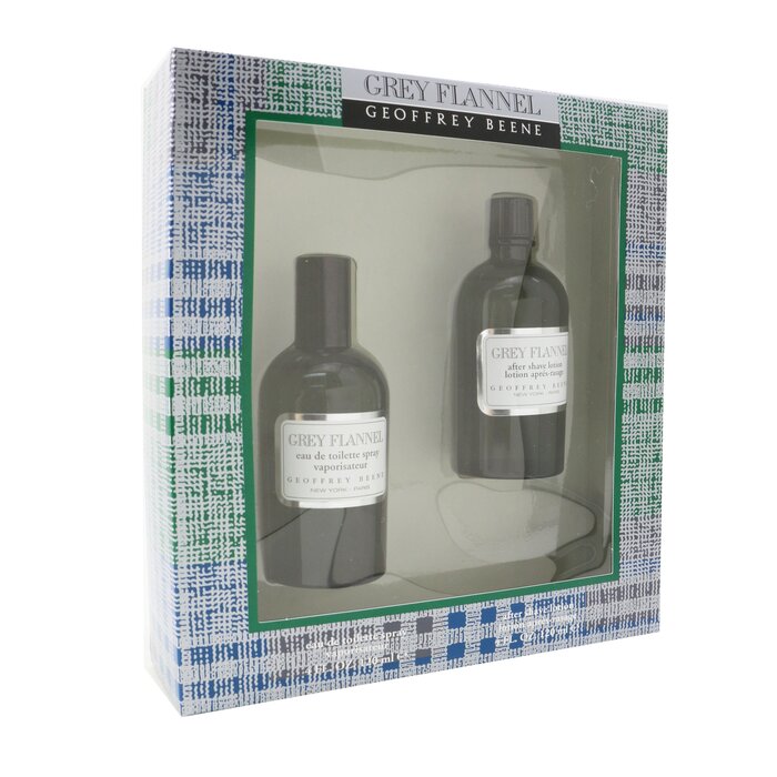 Geoffrey Beene Grey Flannel Coffret: Eau De Toilette Spray 120ml/4oz + Loción Para Después de Afeitar 120ml/4oz (Caja Verde) 2pcsProduct Thumbnail