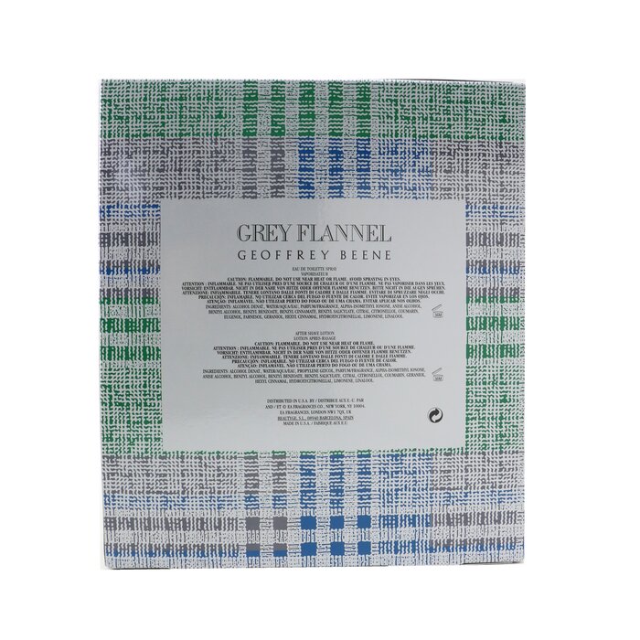 Geoffrey Beene Grey Flannel Coffret מארז : או דה טואלט ספריי 120ml/4oz + תחליב אפטרשייב 120ml/4oz (Green Box) 2pcsProduct Thumbnail