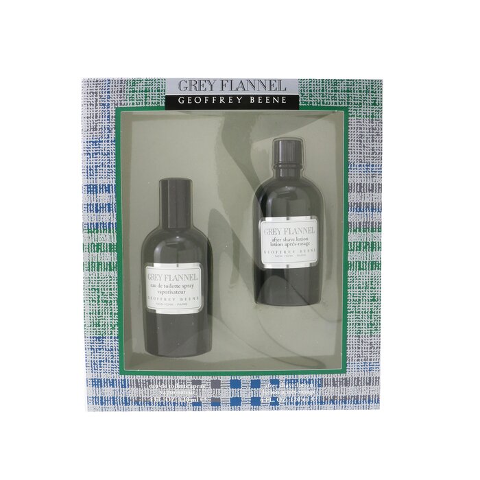 Geoffrey Beene مجموعة Grey Flannel: ماء تواليت سبراي 120مل/4 أوقية + غسول بعد الحلاقة 120مل/4 أوقية ( علبة خضراء ) 2pcsProduct Thumbnail