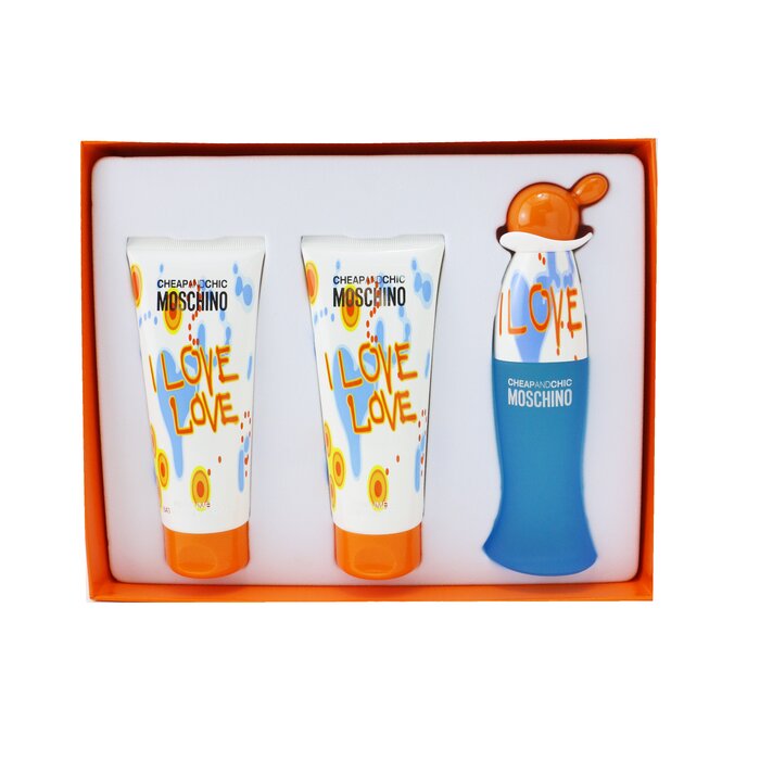 Moschino I Love Love Coffret: Eau De Toilette Spray 50ml/1.7oz + Perfumed Body Lotion 100ml3.4oz + Perfumed Bath & Shower Gel 100ml/3.4oz 3pcsProduct Thumbnail