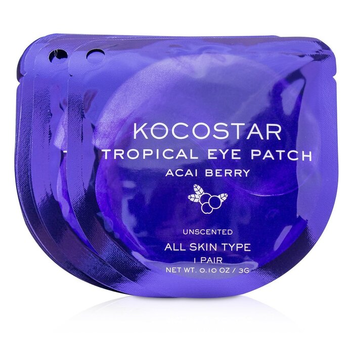 KOCOSTAR Tropical Eye Patch Unscented - Acai Berry (Individually packed) (Exp. Date 04/2021) 10pairsProduct Thumbnail