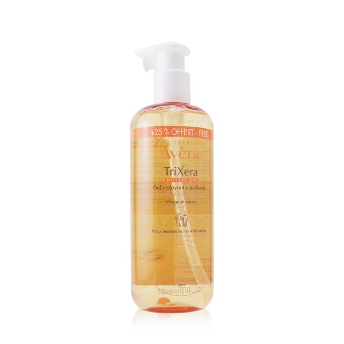 Avene TriXera Nutrition Nutri-Fluid Face & Body Cleansing Gel - For Dry to Very Dry Sensitive Skin (Limited Edition) 500ml/16.9ozProduct Thumbnail