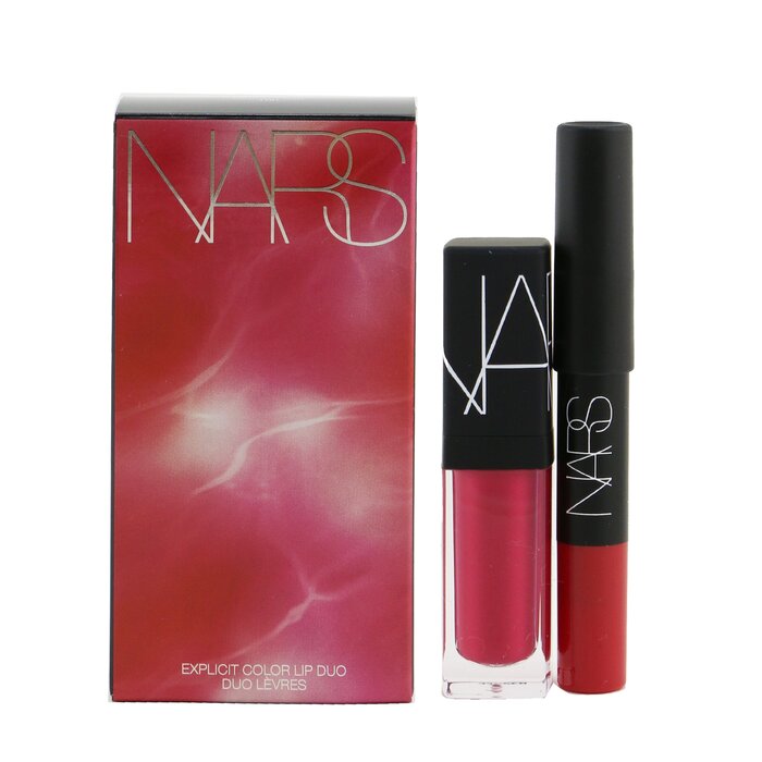NARS Explicit Color Lip Duo (1x Velvet Matte Lip Pencil, 1x Lip Tint) 2pcsProduct Thumbnail