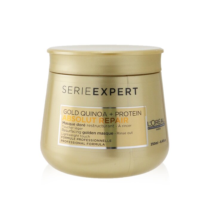 L'Oreal 歐萊雅 Professionnel Serie Expert - Absolut Repair Gold Quinoa + Protein Resurfacing Golden Masque (Lightweight Touch) 250ml/8.4ozProduct Thumbnail
