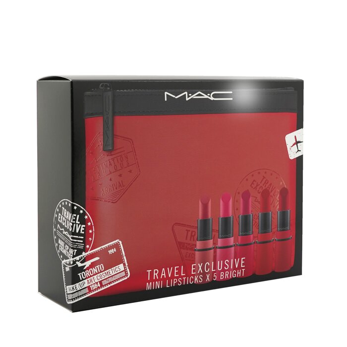 MAC Set de Mini Pintalabios Exclusivo de Viaje (5x Mini Pintalabios + 1 Bolsa) 5pcs+1BagProduct Thumbnail