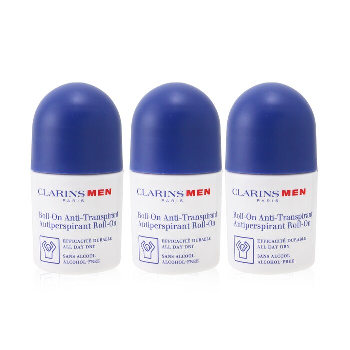 Clarins Men Antiperspirant Deo Roll-On Trio 3x50ml/1.7ozProduct Thumbnail