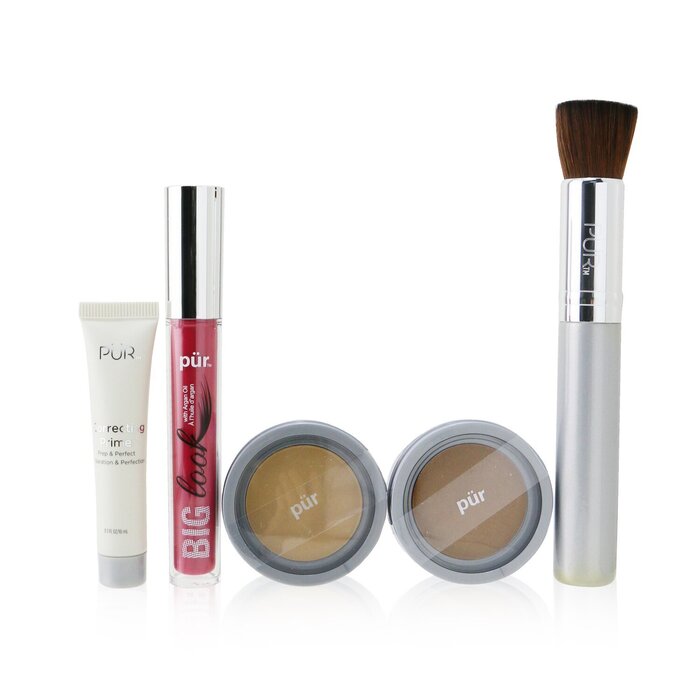 PUR (PurMinerals) Best Sellers Kit (5 Piece Beauty To Go Collection) (1x Powder, 1x Primer, 1x Bronzer, 1x Mascara, 1x Brush) 5pcsProduct Thumbnail