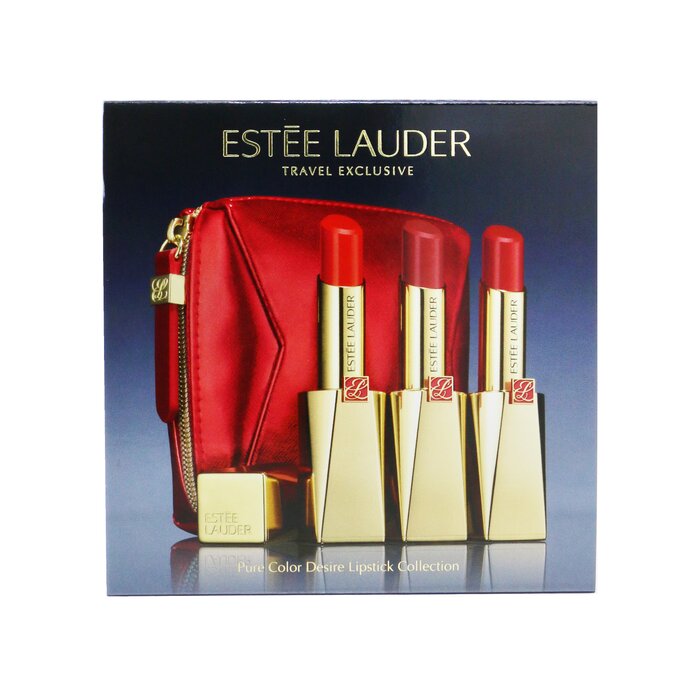 Estee Lauder Set Pure Color Desire Pintalabios Trío (3x Pintalabios) 3pcs+1bagProduct Thumbnail