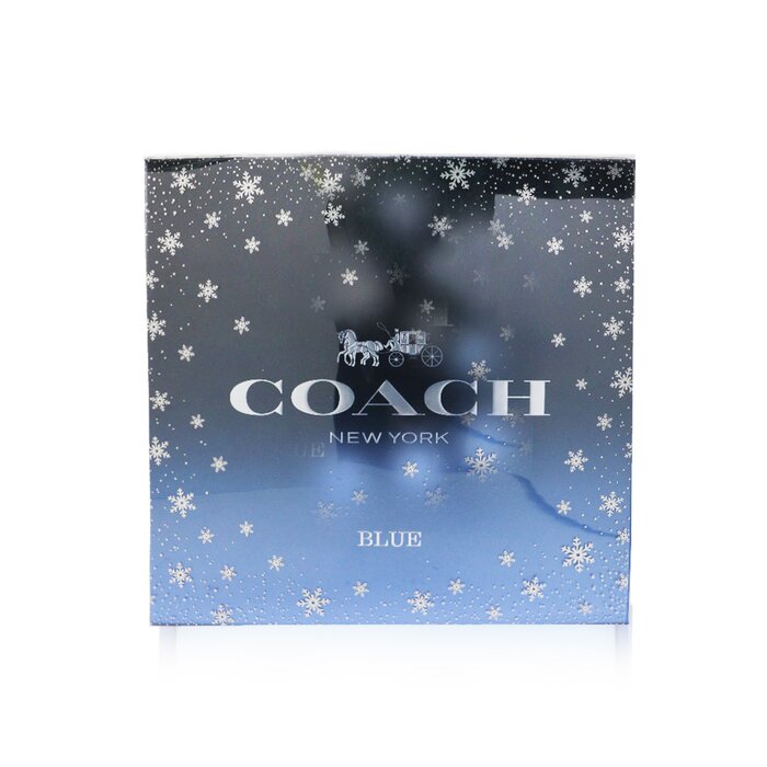 コーチ Coach Blue Coffret: Eau De Toilette Spray 100ml/3.3oz + Eau De Toilette Spray 15ml/0.5oz + Shower Gel 100ml/3.3oz 3pcsProduct Thumbnail