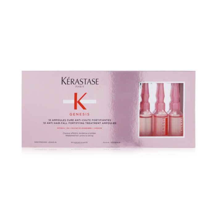 Kerastase أمبولات معالجة معزز مضاد لتساقط الشعر Genesis 10 (للشعر الضعيف، العرضة للتساقط) 10x 6ml/0.2ozProduct Thumbnail