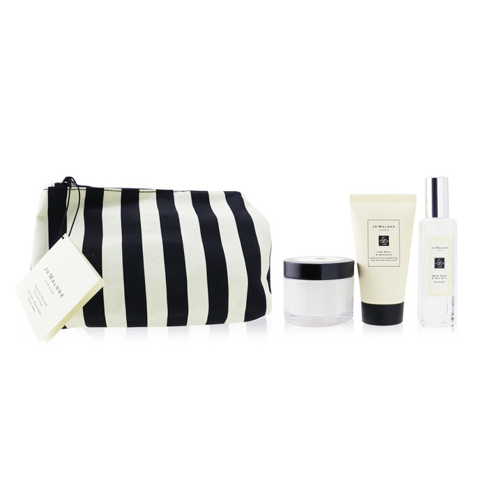 Jo Malone Scented Escape Collection: Wood Sage & Sea Salt Cologne Spray 30ml + English Pear & Freesia Body Creme 50ml + Lime Basil & Mandarin Exfoliating Shower Gel 50ml 3pcs+PouchProduct Thumbnail