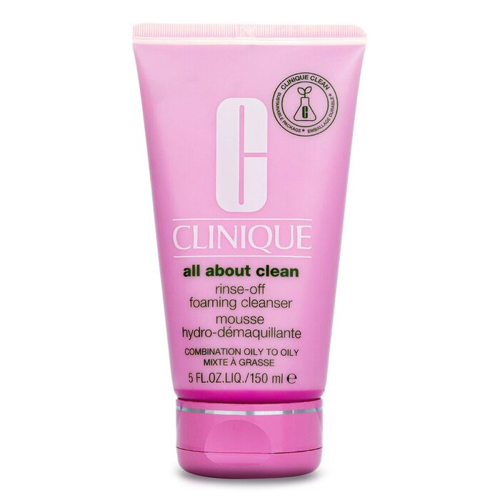 Clinique All About Clean Rinse-Off Foaming Cleanser - For Combination Oily to Oily Skin 150ml/5ozProduct Thumbnail