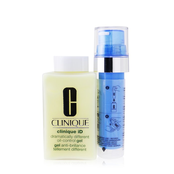 Clinique Clinique iD Dramatically Different Oil-Control Gel + Active Cartridge Concentrate ג'ל ורכז לשליטה על שמנוניות עבור מרקם עור בלתי אחיד 125ml/4.2ozProduct Thumbnail