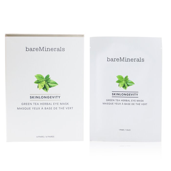 BareMinerals Skinlongevity Green Tea Herbal Eye Mask 6pairsProduct Thumbnail