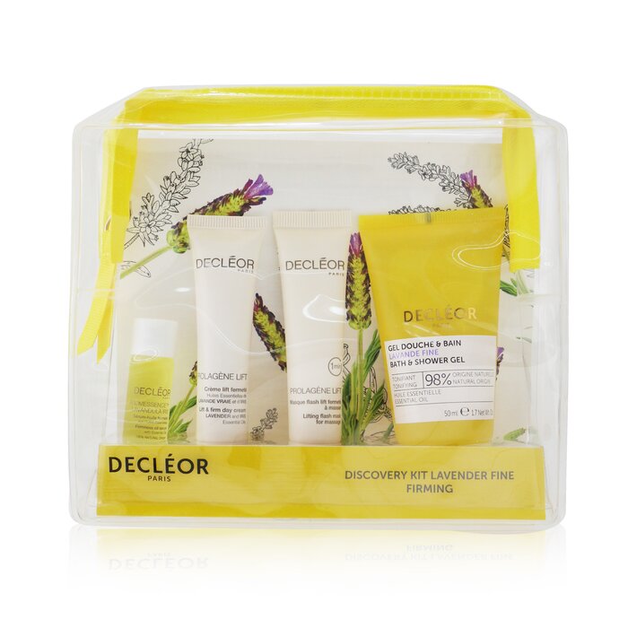 Decleor Lavende Fine Firming Discovery Kit: Oil Serum 5ml+ Day Cream 15ml+ Flash Mask 15ml+ Bath & Shower Gel 50ml  4pcsProduct Thumbnail