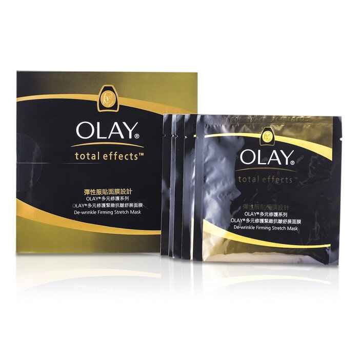 Olay Total Effects De-Wrinkle Firming Stretch Mask מסכה למיצוק העור נגד קמטים 5pcsProduct Thumbnail