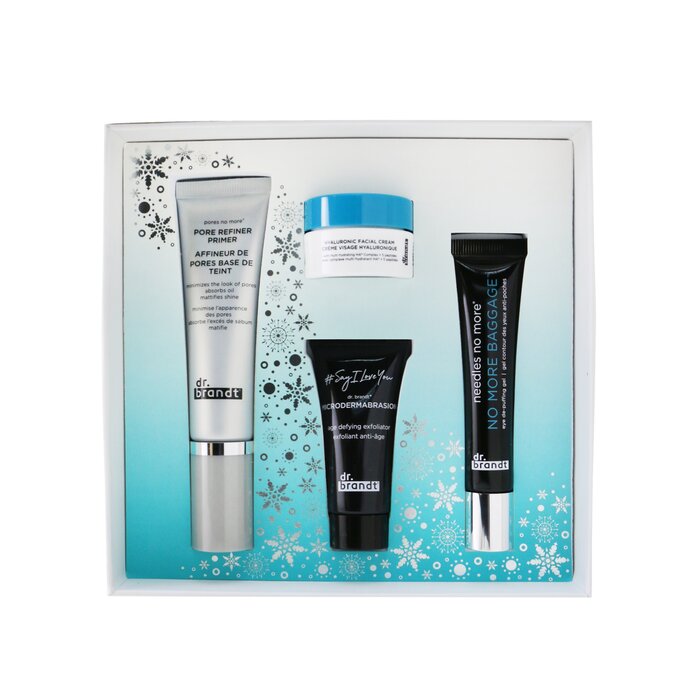 Dr. Brandt Festive & Flawless Kit: Pore Refiner Primer 30ml+ No More Baggage 15g+ Microdermabrasion 15g+ Hyaluronic Facial Cream 10g  4pcsProduct Thumbnail