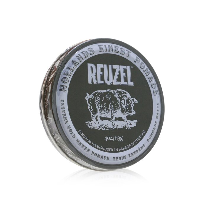 Reuzel Extreme Hold Matte Pomade (Extreme Hold, No Shine, Water Soluble) משחה עם אחיזה חזקה במיוחד ללא ברק 113g/4ozProduct Thumbnail