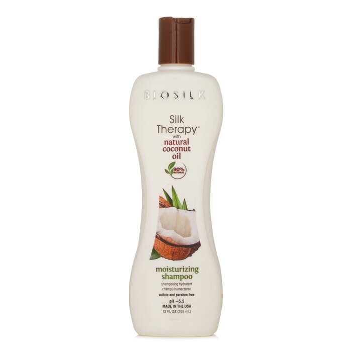 バイオシルク BioSilk Silk Therapy with Coconut Oil Moisturizing Shampoo 355ml/12ozProduct Thumbnail