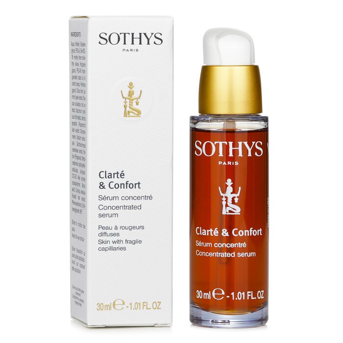 Sothys Clarte & Confort Concentrated Serum - Skin With Fragile Capillaries סרום עבור עור עם נימים עדינים 30ml/1.01ozProduct Thumbnail