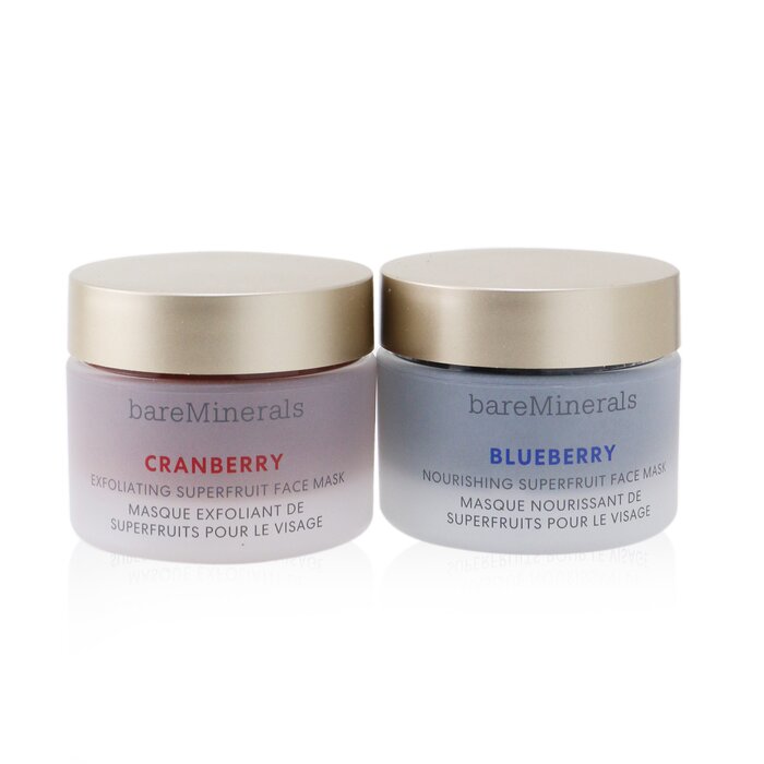 BareMinerals  貝茗 Superfruit Mask Duo (Limited Edition): Cranberry Exfoliating Face Mask 30g+ Blueberry Nourishing Face Mask 30g 2pcsProduct Thumbnail