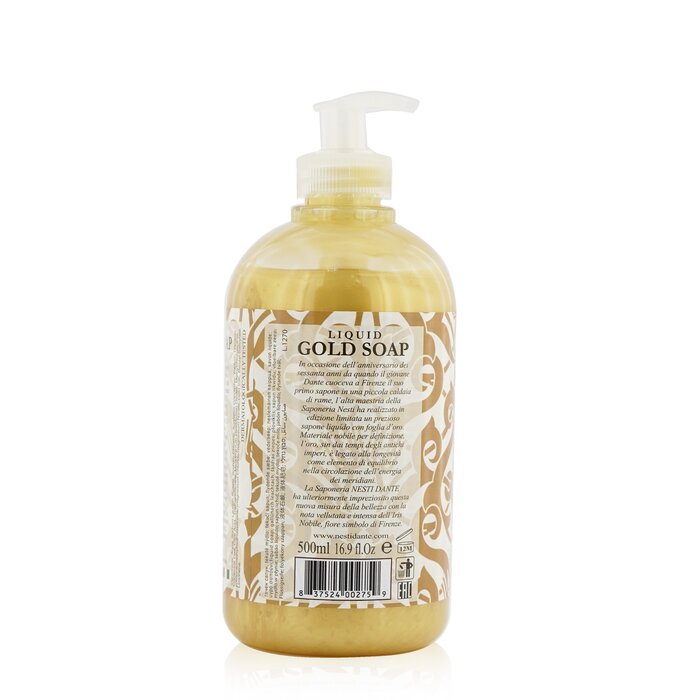 Nesti Dante 60 Anniversary Luxury Gold Soap With Gold Leaf - 23K Gold Liquid Soap סבון נוזלי עם עלה זהב (מהדורה מוגבלת) 500ml/16.9ozProduct Thumbnail