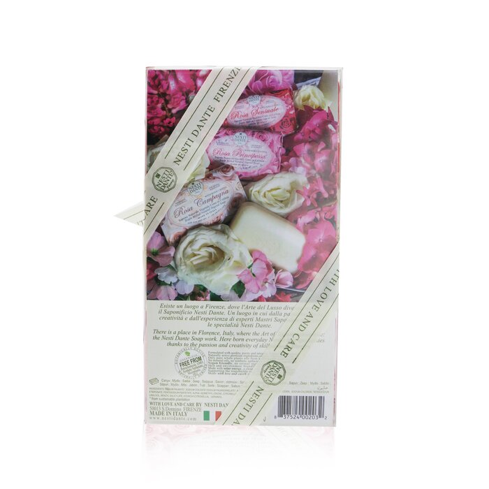 Nesti Dante مجموعة صابون Rosa (مجموعة Le Rose) #Rosa Sensuale, #Rosa Champagna, #Rosa Principessa 3x 150g/5.3ozProduct Thumbnail