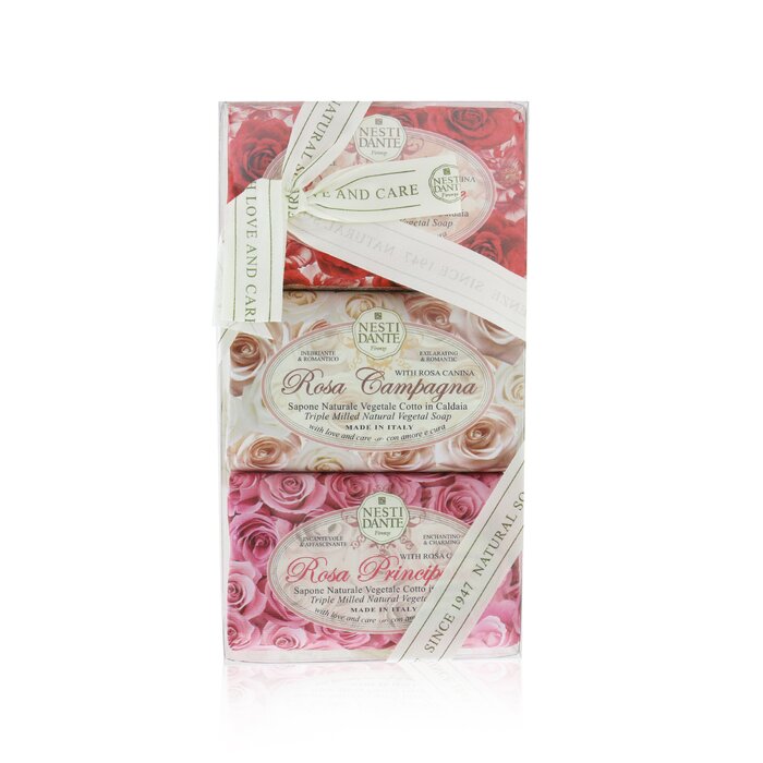 Nesti Dante Rosa Soap Set (Le Rose Collection) #Rosa Sensuale, #Rosa Champagna, #Rosa Principessa 3x 150g/5.3ozProduct Thumbnail