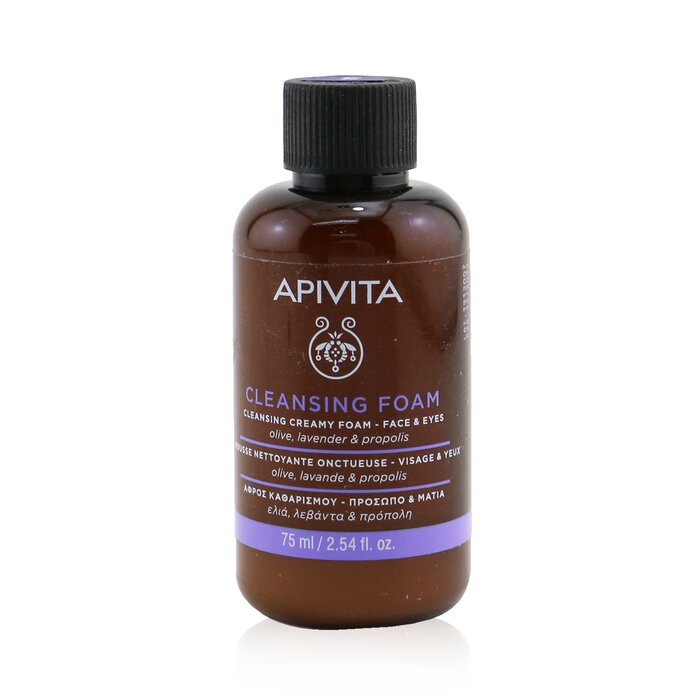 Apivita Cleansing Creamy Foam For Face & Eyes קצף ניקוי לפנים ולעיניים (מיני) 75ml/2.54ozProduct Thumbnail