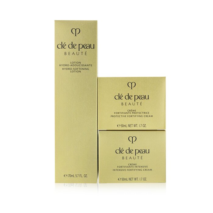 Cle De Peau Ultimate Daily Cream Care Set: Hydro-Softening Lotion N+ ครีมปกป้องผิว N SPF 25+ Intensive Fortifying Cream N 3pcsProduct Thumbnail