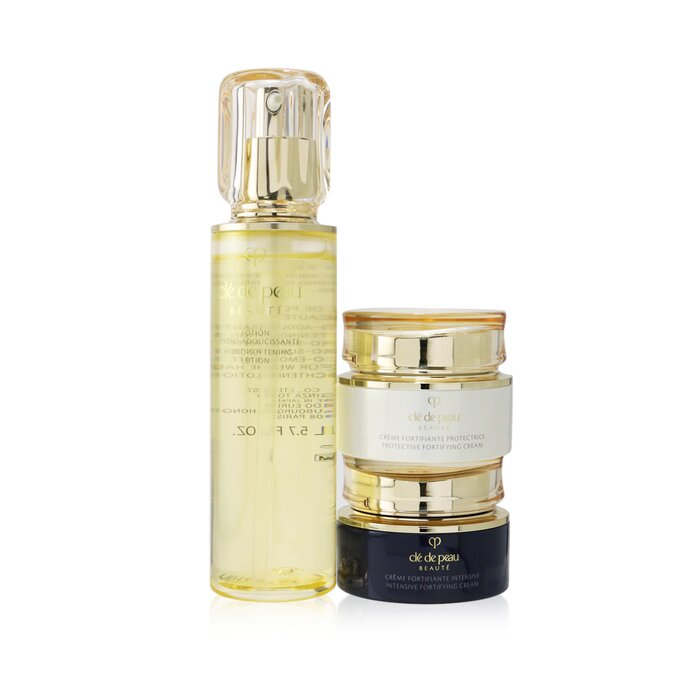Cle De Peau - Ultimate Daily Cream Care Set: Hydro-Softening Lotion N+  Protective Fortifying Cream N SPF 25+ Intensive Fortifying Cream N 3pcs -  Sets & Coffrets, Free Worldwide Shipping