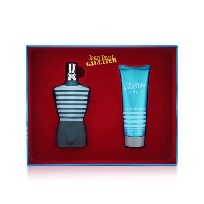 Jean Paul Gaultier Le Male Coffret מארז : או דה טואלט ספריי 75ml/7.5oz + All Over ג'ל רחצה 75 מ&quot;ל 2pcsProduct Thumbnail