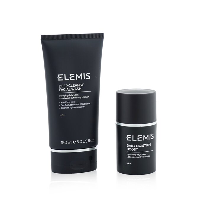 Elemis Men's Grooming Duo Set: Deep Cleanser Facial Wash 150ml + Daily Moisture Boost 50ml 2pcsProduct Thumbnail