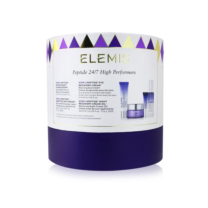 Elemis Peptide 24/7 High Performers Set: Adaptive Day Cream 50ml+ Night Recovery Cream-Oil 30ml+ Hydra-Serum 10ml+ Eye Cream 5ml 4pcsProduct Thumbnail