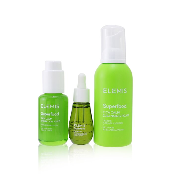 Elemis Superfood Superstars Set: CICA Calm Cleansing Foam 180ml+ CICA Calm Hydration Juice 50ml+ Facial Oil 15m - סט סופרפוד 3pcsProduct Thumbnail