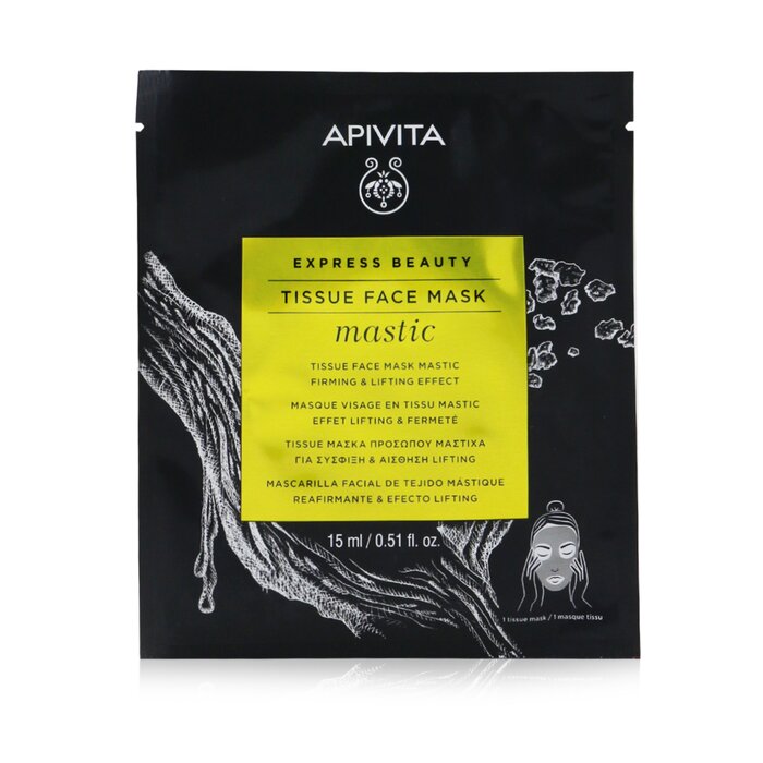 Apivita Express Beauty Tissue Face Mask with Mastic (Firming & Lifting) - Box Slightly Damaged) 6x15ml/0.51ozProduct Thumbnail