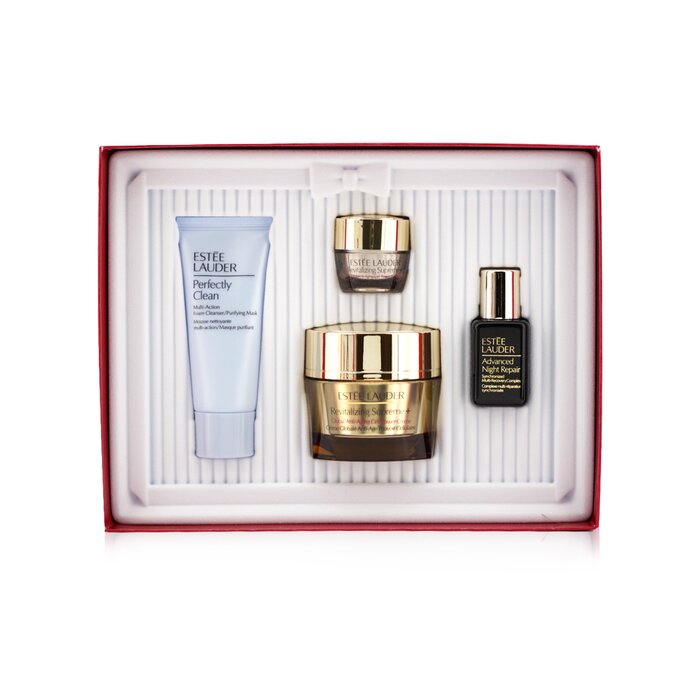 Estee Lauder 雅詩蘭黛 Firm+Glow Collection: Revitalizing Supreme+ Creme+ ANR Multi Recovery+ Revitalizing Supreme+ Eye+ Perfectly Clean 4pcsProduct Thumbnail
