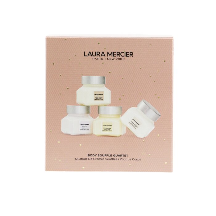 Laura Mercier Body Souffle Quartet Set: Ambre Vanille + Fresh Fig + Creme Brulee + Almond Coconut Body Cream - 4x60g/2oz 4x60g/2ozProduct Thumbnail