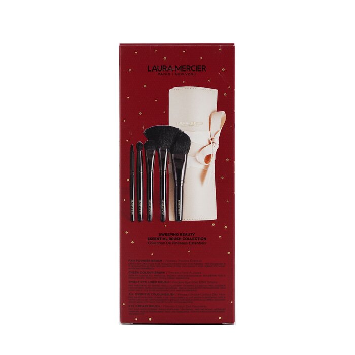 Laura Mercier Sweeping Beauty Brocha Esencial Colección: 5x Brochas + 1x Bolsa de Brochas 5pcs+1xPouchProduct Thumbnail