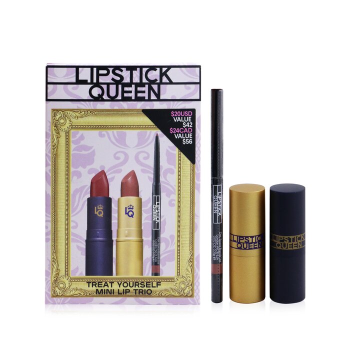 Lipstick Queen Treat Yourself Mini Lip Trio שלישיית מיני שפתונים: 1x Mini Saint Lipstick, 1x Mini Sinner Lipstick, 1x Visible lip Liner) 3pcsProduct Thumbnail
